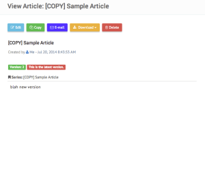 An example of an article